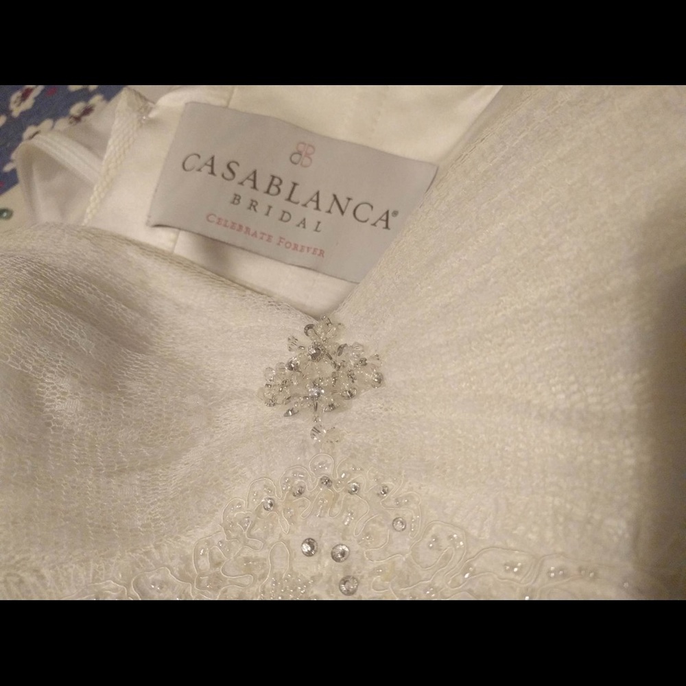 Casablanca Style 1914 Wedding Dress Color Ivy - Picture 7 of 12